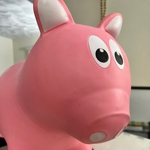Pink Pig Animal Hopper Bouncy Toy